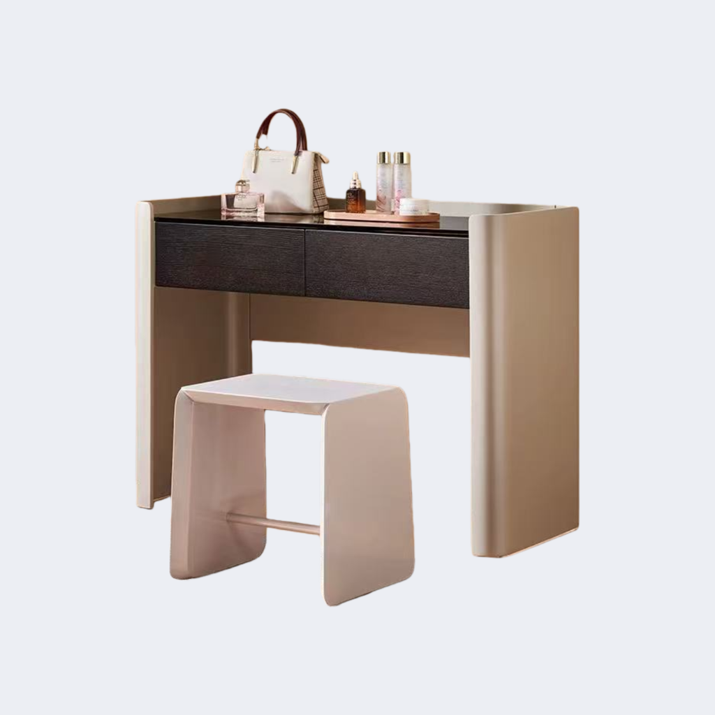 現代簡約 實木 玻璃面 梳妝臺ST-T95