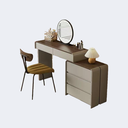 現代簡約 可伸縮 三抽梳妝臺ST-T79（短）