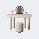 現代簡約 鋼琴啞光面 雙抽梳妝臺ST-T57