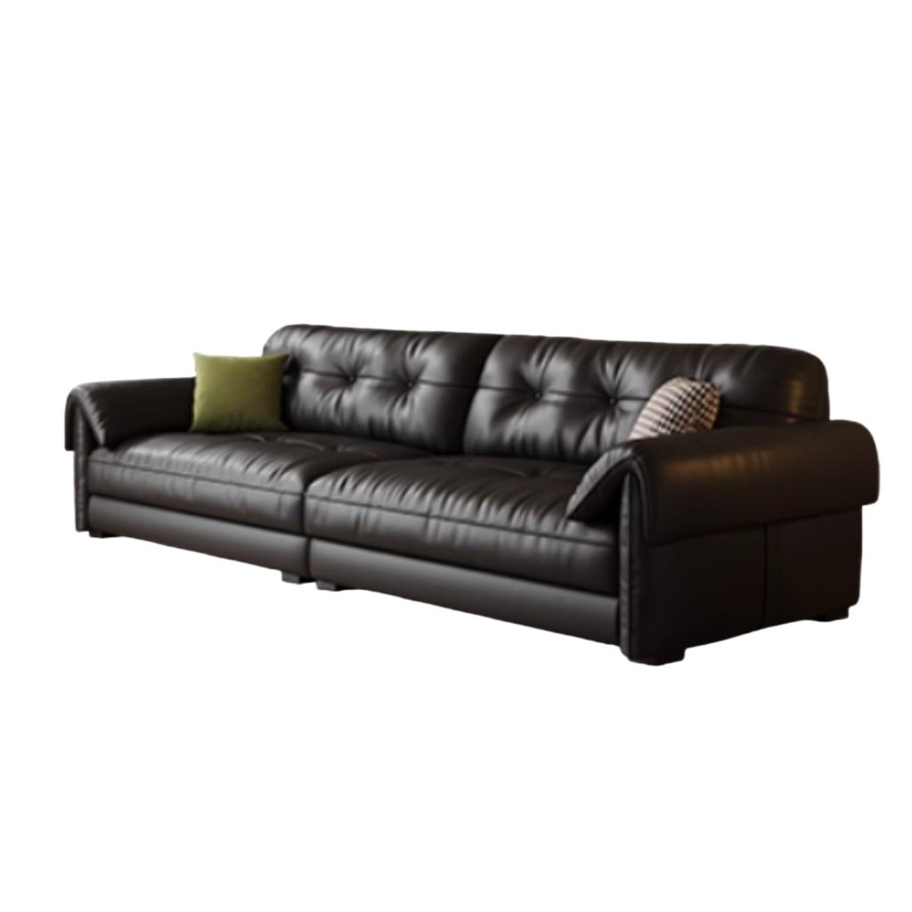 義式極簡風 羽絨靠背軟包 雲朵皮沙發2881#OL