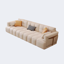 奶油風 大座深 皮質 鋼琴鍵沙發OL-212#