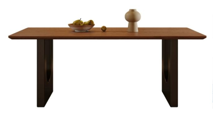 中古風 五金底座 長形實木餐桌HCT243#OL