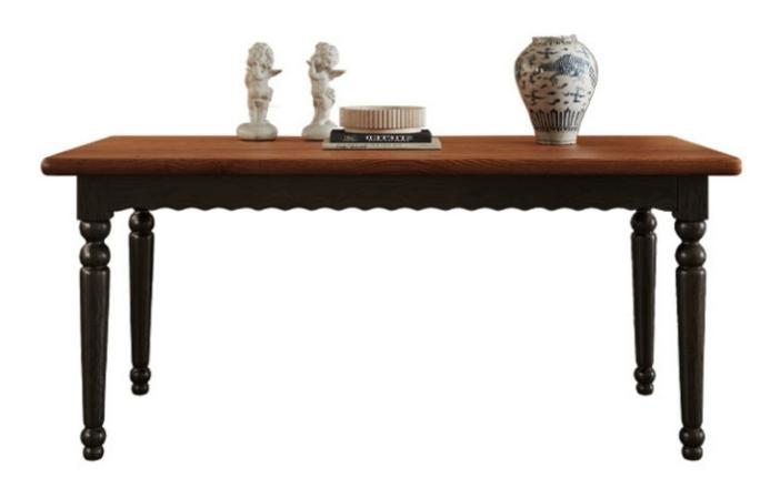 中古風 全實木 長形餐桌A733#OL