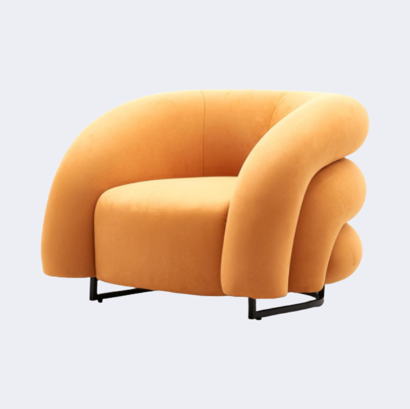 義式極簡 設計師款 異形休閑單椅YFN-B19