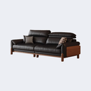 義式極簡風 可調節頭枕 實木架沙發OL-悠雲#