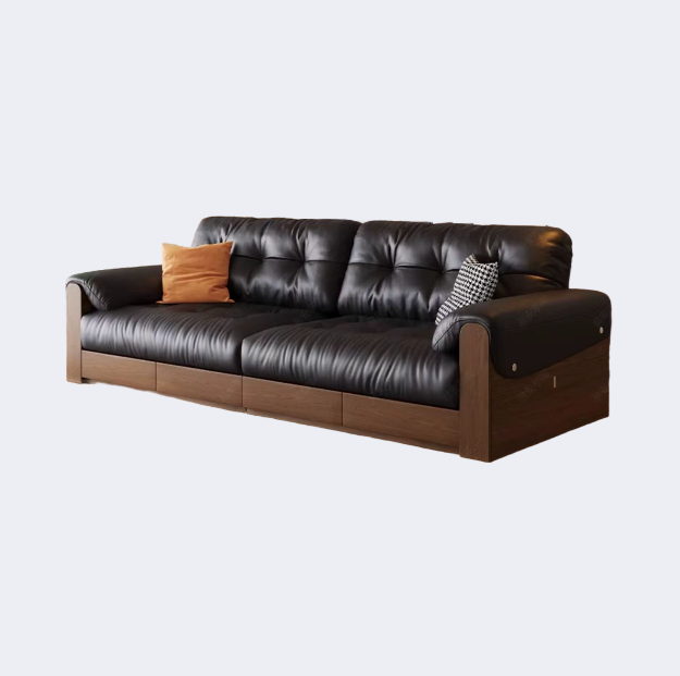 義式極簡風 可儲物 皮面沙發OL-星瀾#