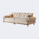 北歐風 實木框架 布藝高脚沙發OL-伊雪#