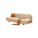 奶油風 羽絨靠背軟包 實木架 雲朵布沙發516#OL