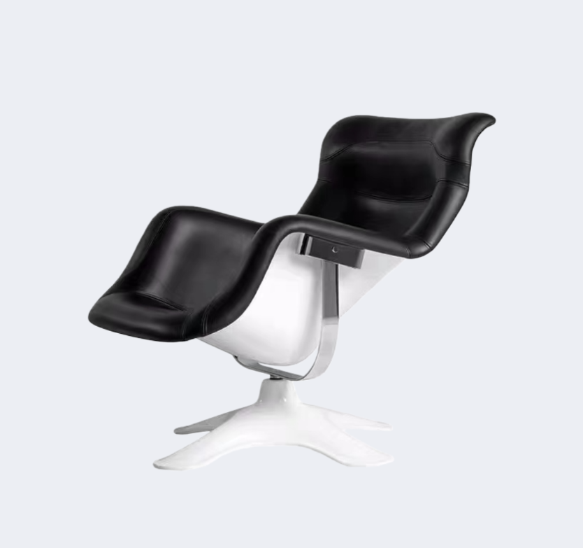 義式極簡 設計師款 異形 可旋轉躺椅YFN-K263