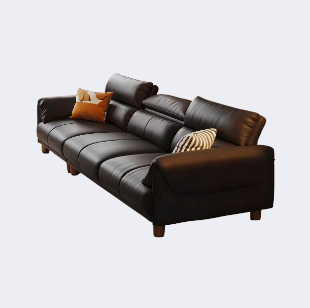 義式極簡風 靠背可调节 皮面沙發OL-2699#