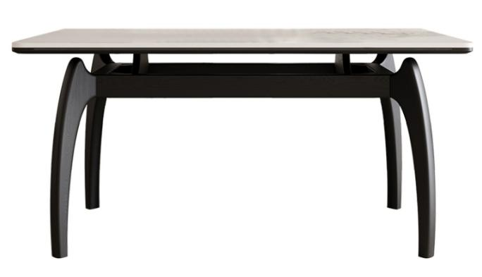 中古風 岩板 長形實木餐桌A938#OL