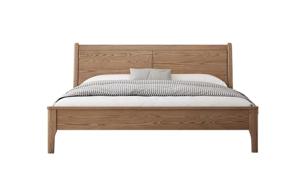 北歐風 白蠟木 實木雙人床YL-TS808床（1.8米）