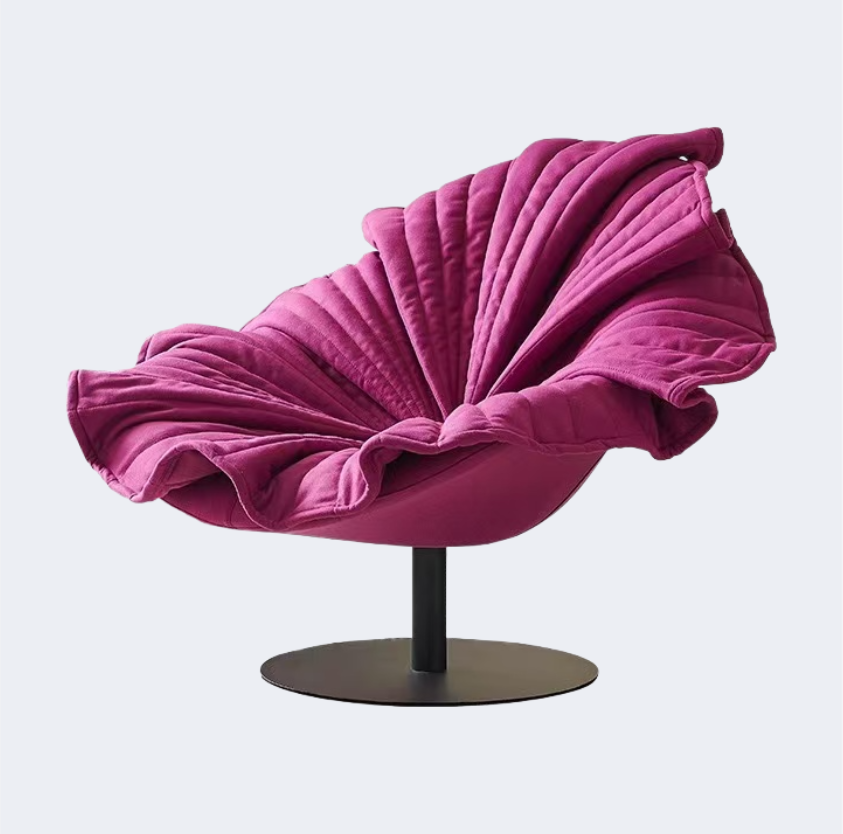 義式極簡 布藝  花瓣休閑椅YFN-AB079