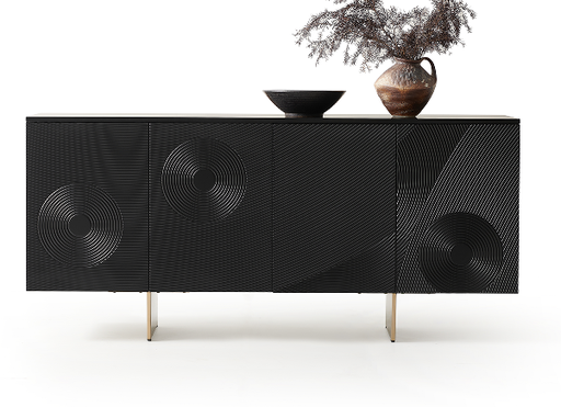 中古風 雕花 高脚餐邊櫃YJJ-2427#