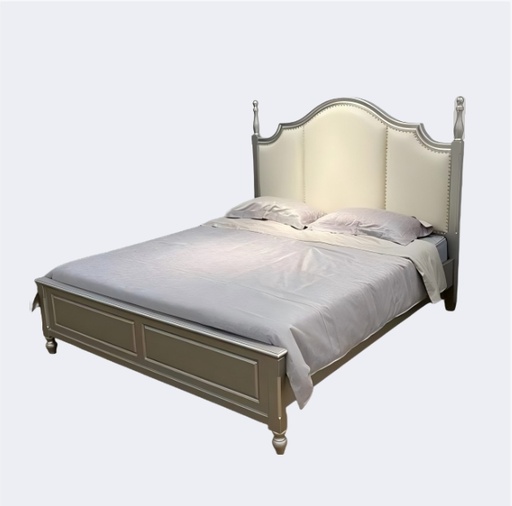 美式輕奢 房間  皇后真皮床架 QJ-FA66