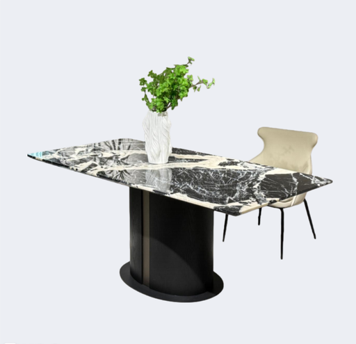 義式極簡 奢石 寶格麗黑 長形餐臺SL-2291#