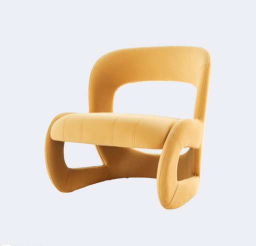 義式極簡 設計師款 異形 布藝單椅YFN-K066