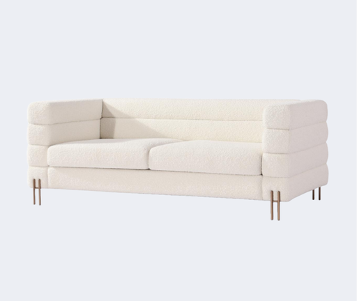 義式極簡 設計師款 金屬脚 布藝沙發QY-S1447