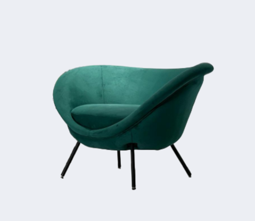 義式極簡  設計師款 布藝元寶單椅YFN-K068