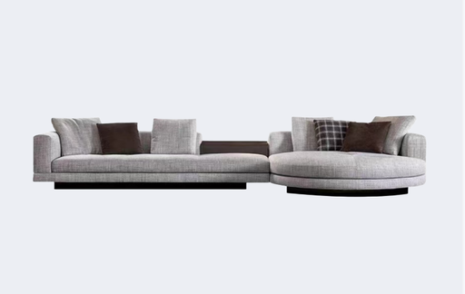 義式極簡 設計師款 布藝 異形沙發QY-S1266