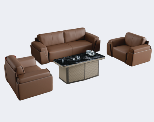 商務家具 皮面 實木沙發(不含茶几)ZY-S306