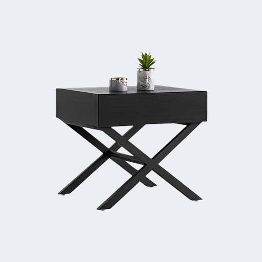 現代簡約 設計師款 實木叉脚床頭櫃ST-A06