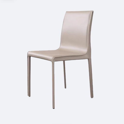 意式極簡 馬鞍皮 餐椅