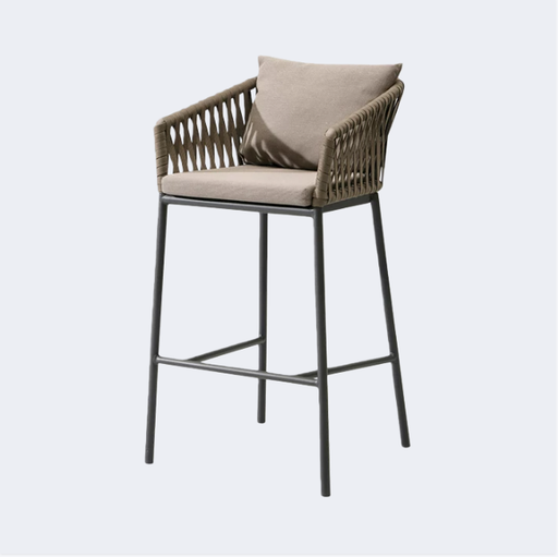 戶外桌椅 繩編 靠背高脚椅FBL-SY-Z01