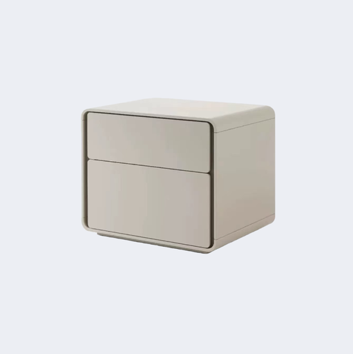 現代簡約 雙抽 底座款 烤漆面儲物櫃ST079B#