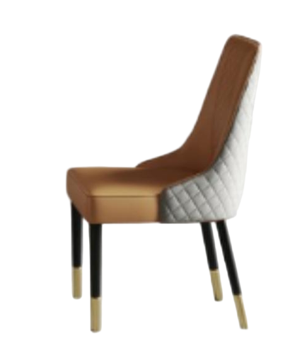 輕奢風 高度回彈海綿 不鏽鋼脚餐椅綉花椅19007#OL