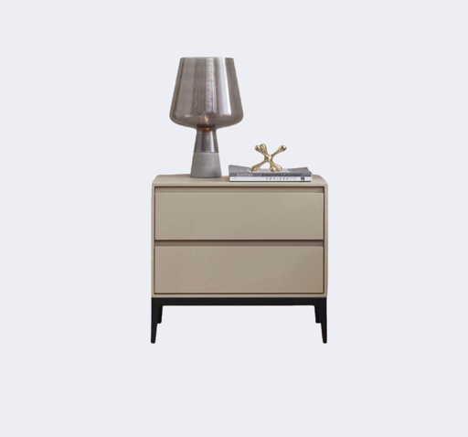 現代簡約 金屬底座 雙抽儲物櫃ST141#