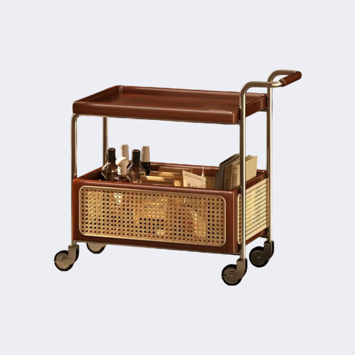 現代簡約 長形 雙層可移動邊几ST293