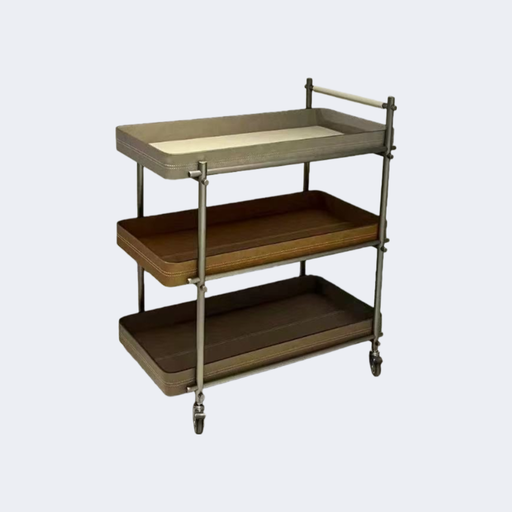 現代簡約 三層 可移動推車型邊几ST-B002