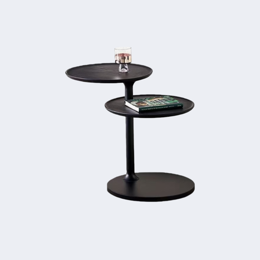 現代簡約 可旋轉面板 雙層圓形邊几ST240