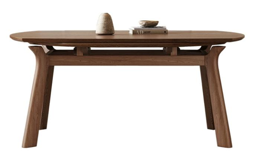 中古風 可伸縮 全實木餐桌2432#OL