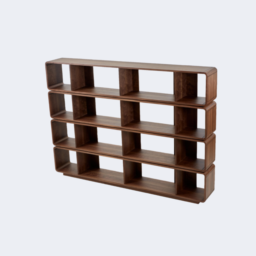 現代簡約 胡桃色 多層組合書架ST-C29