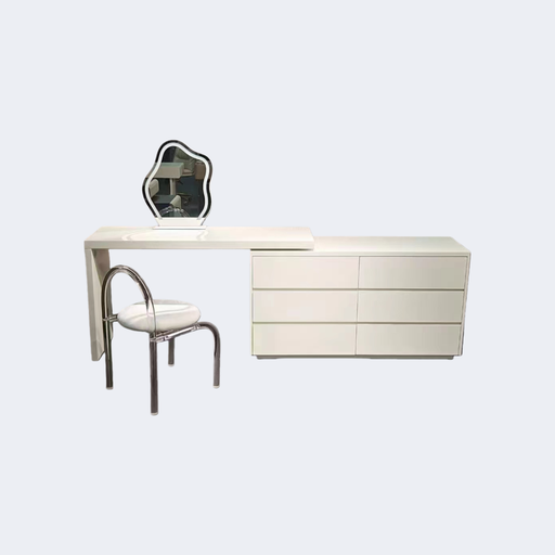 現代簡約 可伸縮 白色烤漆梳妝臺ST-T40