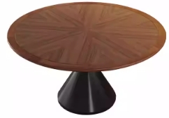 中古風 岩板 圓形餐桌酒杯#OL