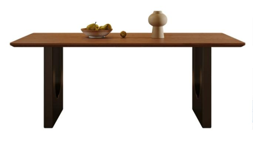 中古風 五金底座 長形實木餐桌HCT243#OL