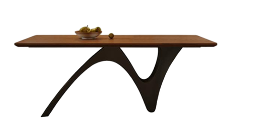 中古風 五金底座 長形實木餐桌HCT245#OL