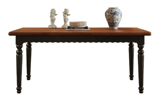 中古風 全實木 長形餐桌A733#OL