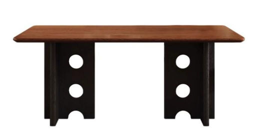 中古風 加厚實木 長形餐桌2404#OL