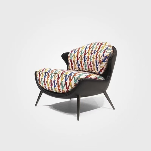 義式極簡 設計師款 異形 布藝單椅YFN-K201