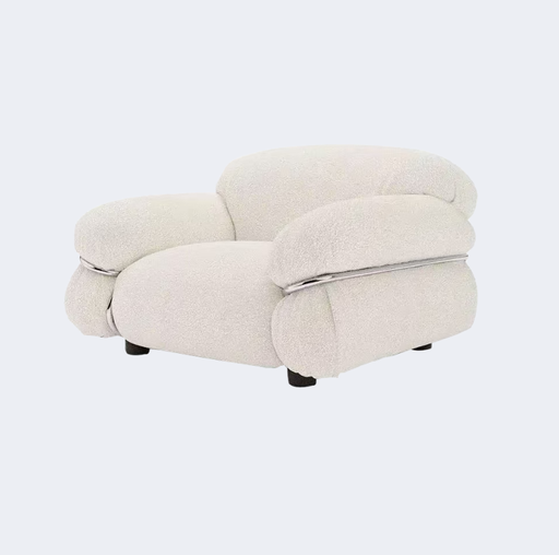 義式極簡 設計師款 鋼邊 軟包沙發YFN-K217