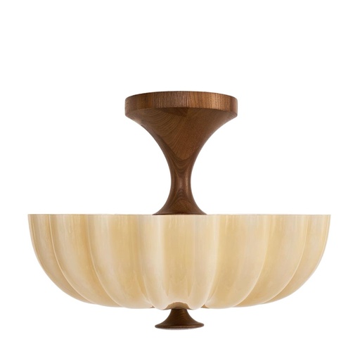 中古風 實木玻璃燈罩 ES#三色變光