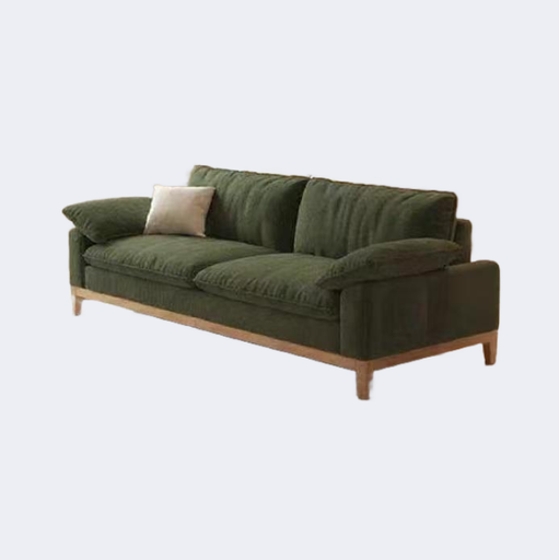 北歐風 實木架 豆腐塊布藝沙發OL-YM508#