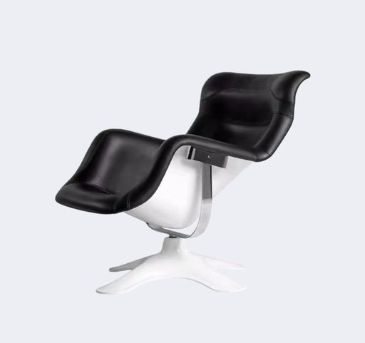 義式極簡 設計師款 異形 可旋轉躺椅YFN-K263