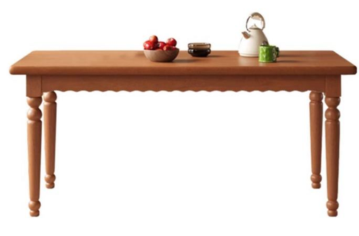 中古風 加厚實木 長形餐桌733#OL