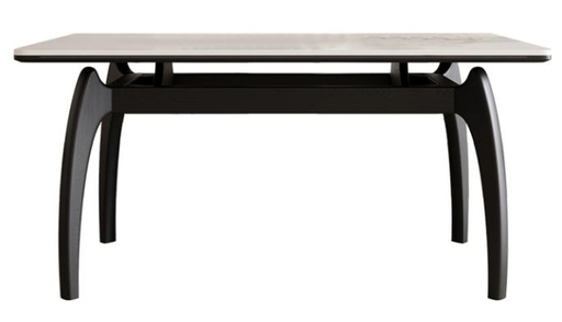 中古風 岩板 長形實木餐桌A938#OL