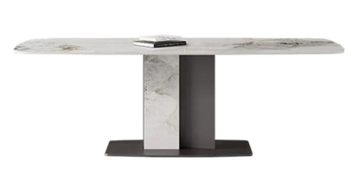 輕奢 岩板 長形不鏽鋼餐桌2019#OL